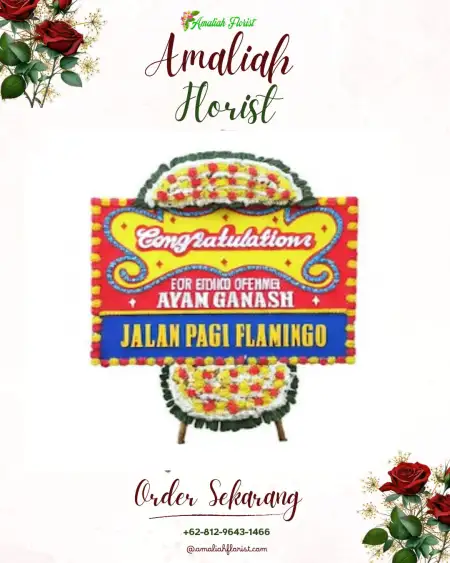 Sewa Papan Bunga Muka